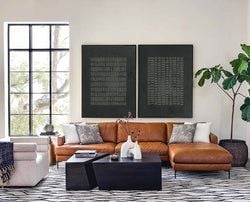 Similar Paintings – Abstract Gridscape Duo