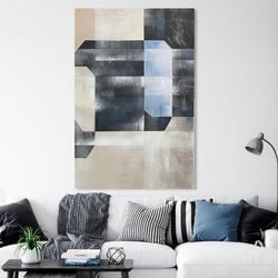 Similar Paintings – Geometric Serenity in Blue