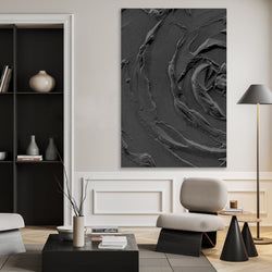 Similar Paintings – Dark Whirl: Textured Abstract