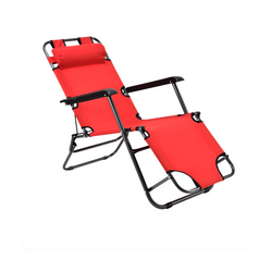 LEZALJKA KAMPING STOLICA SKLOPIVA CRVENA