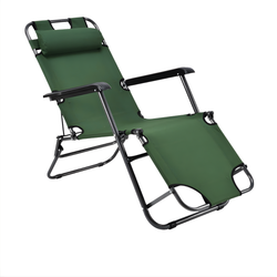 LEZALJKA KAMPING STOLICA SKLOPIVA ZELENA