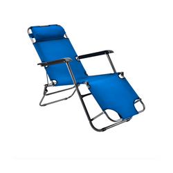 LEZALJKA KAMPING STOLICA SKLOPIVA PLAVA
