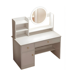 THALIA STOL SMINKANJE SA OGLEDALOM 80 CM BIJELI