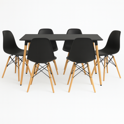 6x STOLICA CRNI