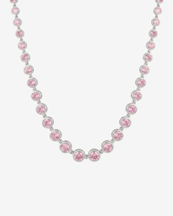Type – necklace | silver | pink