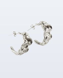 silver earrings