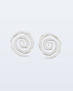 silver earrings