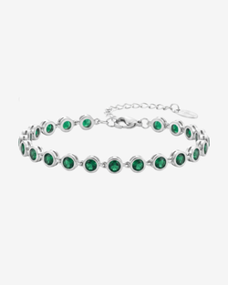 Type – bracelet | silver | green
