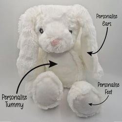 Select Teddy Bear – White Bunny