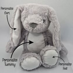 Select Teddy Bear – Grey Bunny