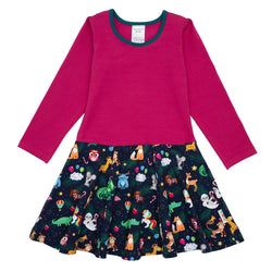 Langarm-Drehkleidchen