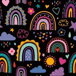 Muster – LovelyRainbows-Black