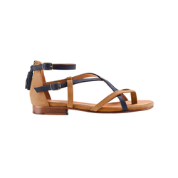 Tan/Navy Suede