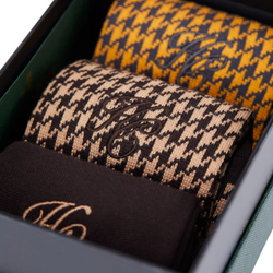 Chocolate Houndstooth