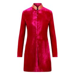 Red velvet frock on sale coat