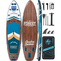 Woodland Brown & Aqua Lake Blue