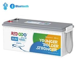 Grande capacité – 24V 100Ah | 2560W | 2560Wh | Bluetooth | Prot. Basse Temp.