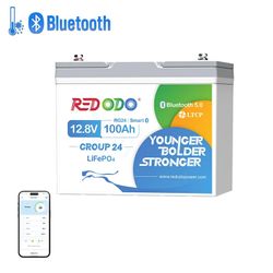 Solution – 12V 100Ah | 1280W |1280Wh | Mini | Bluetooth | Prot. Basse Temp.