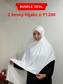 Jersey Hijab – Dove white