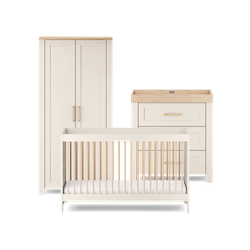 Bundle – 3 Piece Set - Cot Bed, Dresser & Wardrobe