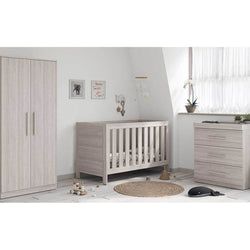 3 Piece Set - Cot Bed, Dresser & Wardrobe