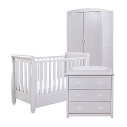 Bundle – 3 Piece Set - Cot Bed, Dresser & Wardrobe