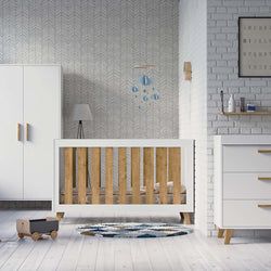 Bundle – 3 Piece Set - Cot Bed, Dresser & Wardrobe