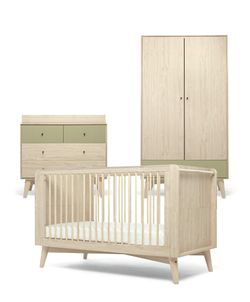 Bundle – 3 Piece Set - Cot Bed, Dresser & Wardrobe