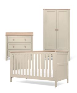 3 Piece Set - Cot Bed, Dresser & Wardrobe