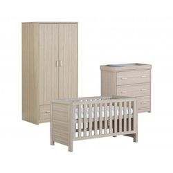 3 Piece Set - Cot Bed, Dresser & Wardrobe