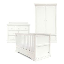 3 Piece Set - Cot Bed, Dresser & Wardrobe