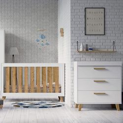 2 Piece Set - Cot Bed & Dresser