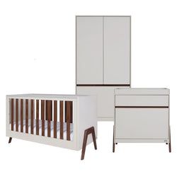 3 Piece Set - Cot Bed, Dresser & Wardrobe