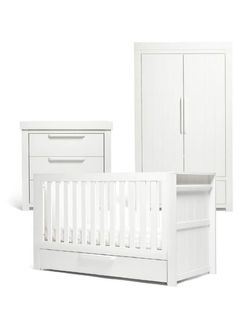 3 Piece Set - Cot Bed, Dresser & Wardrobe