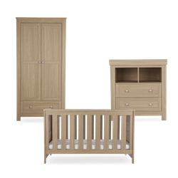 Bundle – 3 Piece Set - Cot Bed, Dresser & Wardrobe