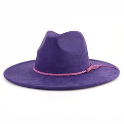 Flat Brim Hat Color – Purple