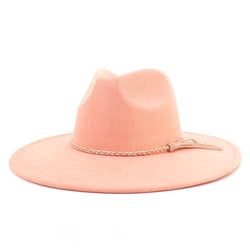 Flat Brim Hat Color – Dusty Pink