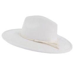 Flat Brim Hat Color – White
