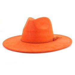 Flat Brim Hat Color – Orange