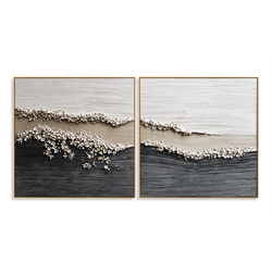 Coastal Bliss – Hand-Painted Textured Ocean