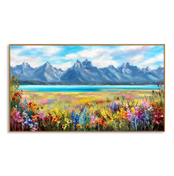 Similar Paintings – Wildflower Lake Mountain Landscape