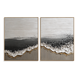 Coastal Harmony – Hand-Painted Textured Ocean
