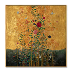 Similar Paintings – Golden Spiral Blooms