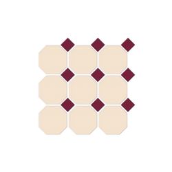 Colour – Cream With Burgundy Dot