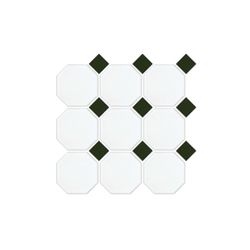 Colour – White With Green Dot