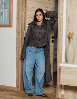 Pure Linen Coat – Gery