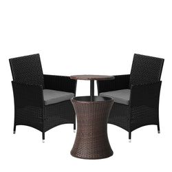 Option – 2 Chairs + Brown Table