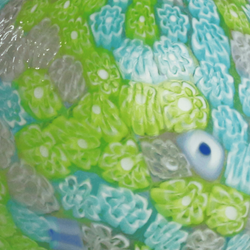 Color – Green, Blue & Pink floral murrine
