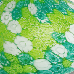 Color – Green floral murrine