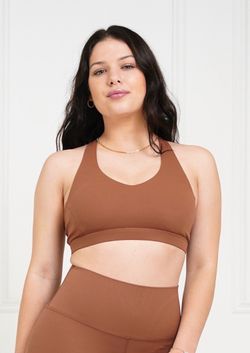 Tya Sports Bra – Cinnamon Coffee